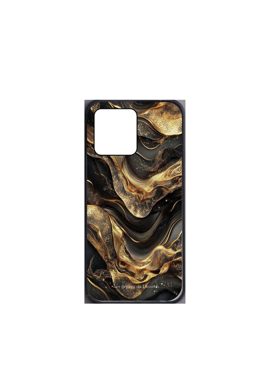 black and gold marble