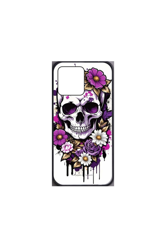 floral skull